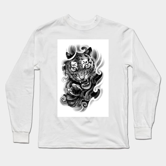 SAVAGE TIGER Long Sleeve T-Shirt by Proadvance